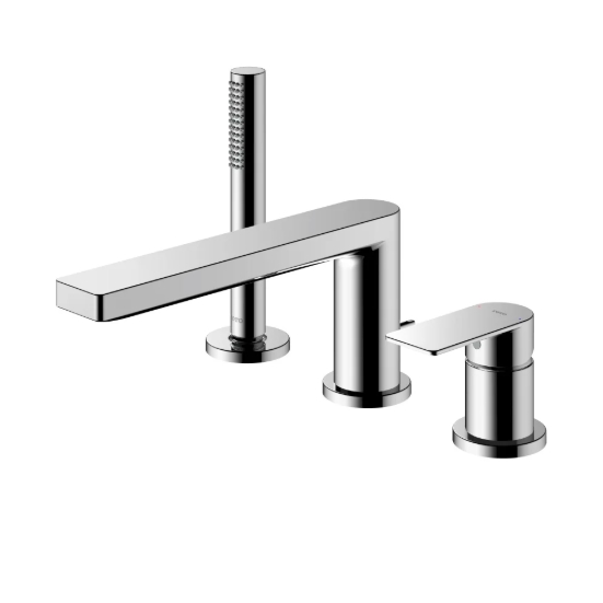 Vòi sen bồn tắm nóng lạnh mạ màu đen Miken MKS-17020B - Image 3