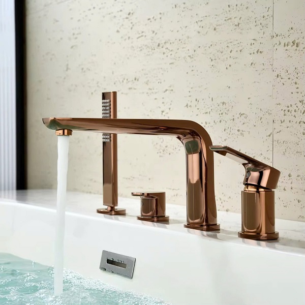 Vòi sen bồn tắm nóng lạnh mạ màu đen Miken MKS-17022B - Image 3