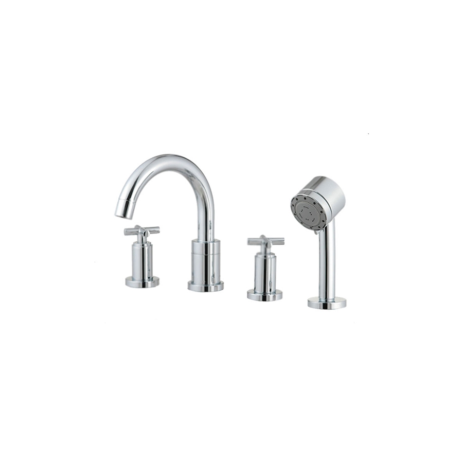 Vòi sen tắm bồn 5 lỗ mạ vàng Elimen G1230907 - Image 3