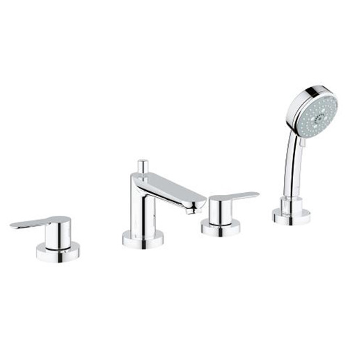 Vòi sen tắm bồn nóng lạnh mạ đen 5 lỗ Miken MKS-5005B - Image 6