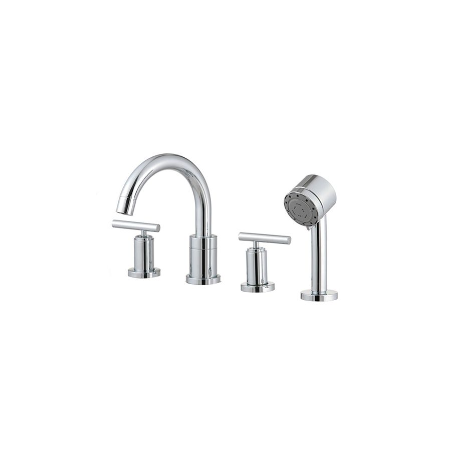 Vòi sen tắm bồn nóng lạnh mạ vàng hồng Rose gold Miken MKS-5008RG - Image 4