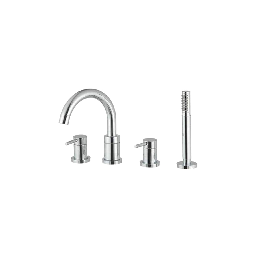 Vòi sen tắm bồn nóng lạnh màu chrome Classic P0146CP - Image 3