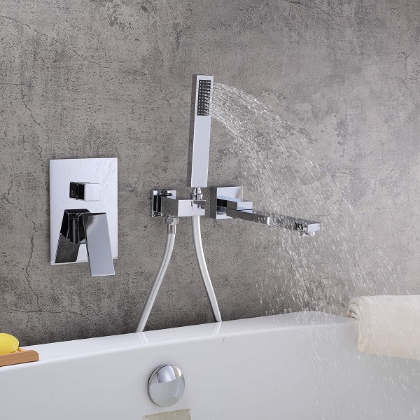 Vòi sen tắm bồn, vòi chậu lavabo âm tường nóng lạnh Miken MKS-5068W - Image 3