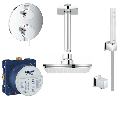 Vòi xả bồn tắm 4 lỗ Lineare New Grohe 19577001 - Image 3