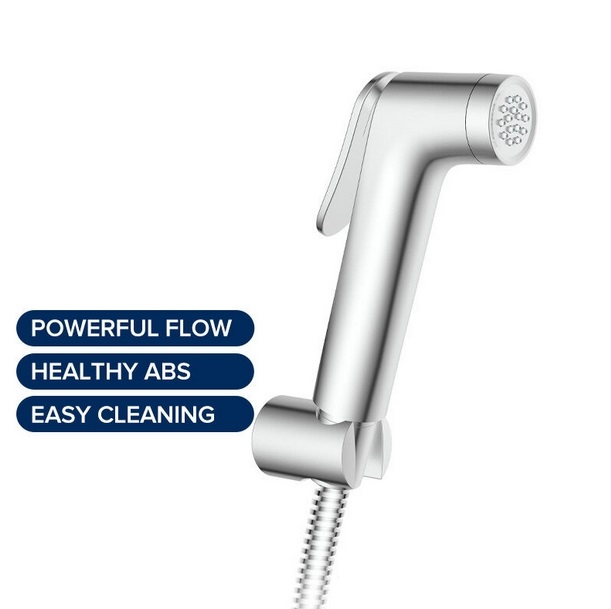 Vòi xịt vệ sinh nóng lạnh màu đen, vàng, ghi xám, vàng hồng Miken F-7501 (Tâm lỗ nóng lạnh 15cm) - Image 3