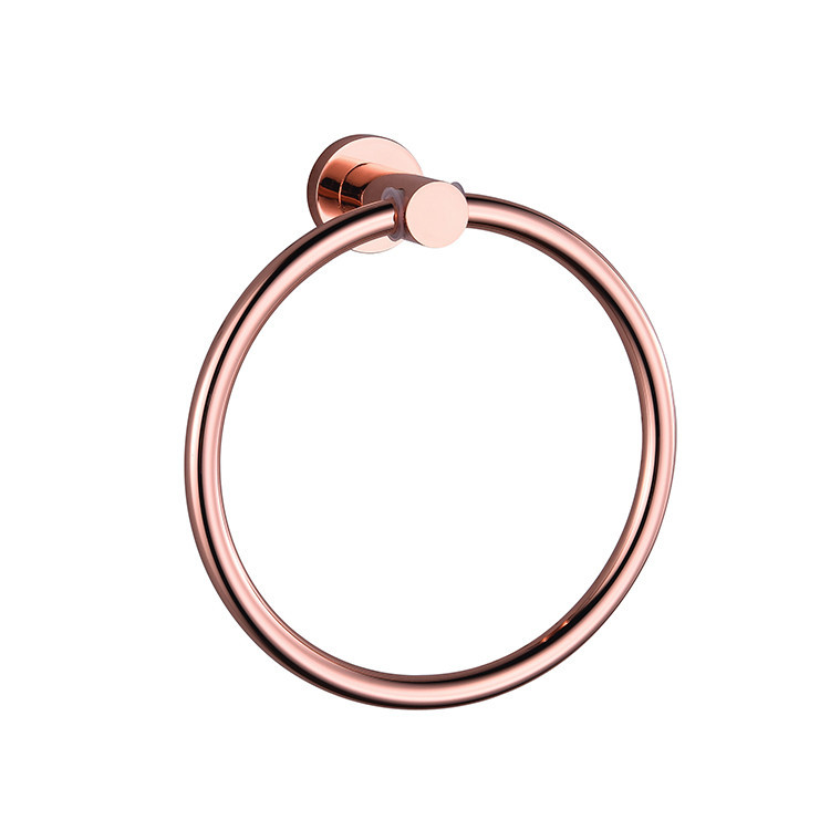 Vòng treo khăn tắm treo tường màu vàng hồng Rose Gold Miken NK321R