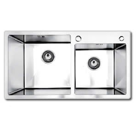 Xi phông chậu rửa bát Sobisung Hàn Quốc 2 hố cân dành cho chậu đúc - Image 4