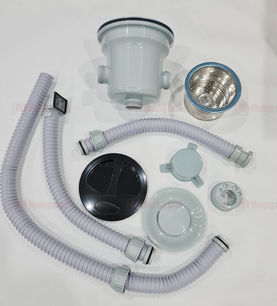 Xi phông chậu rửa bát Sobisung Hàn Quốc 2 hố lệch - Image 4