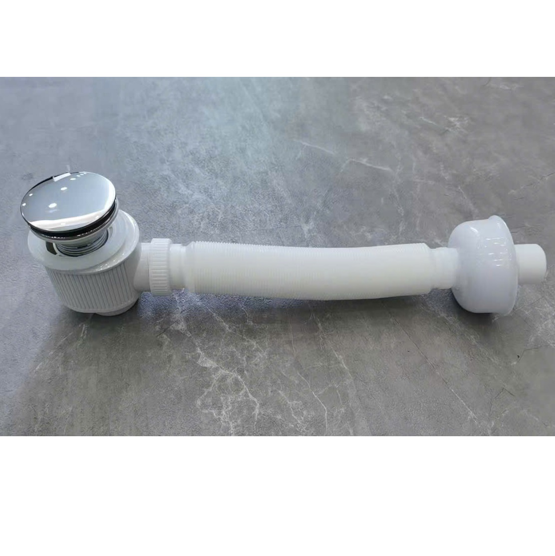 Xi phông tiện dụng sun dây lõi thép đầu ấn sứ , ấn Inox, lật chậu rửa mặt không tràn XP05