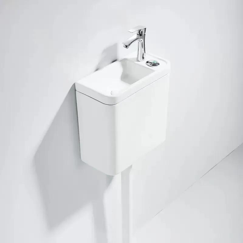 Xí xổm két treo nhựa xả nhấn Miken MKX-6016 - Image 3