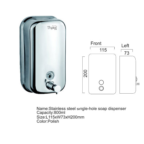 Xịt xà phòng Inox SUS 304 YG-800 (800ml)
