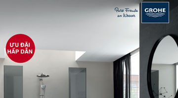 Khuyến mãi thiết bị vệ sinh Grohe nhập khẩu