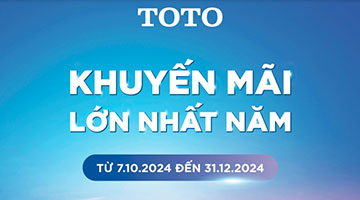 Khuyến mại thiết bị vệ sinh TOTO chính hãng